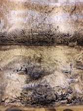 2 x Luxury Faux Fur Dunelm Throws 150cm x 200cm Thick Throws Used brown grey XXL
