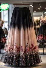 Floral A-Line Maxi Dress –
