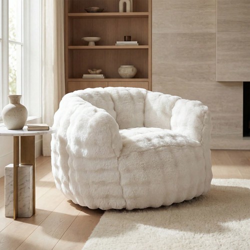 Fluffy faux fur - fluffy, chair