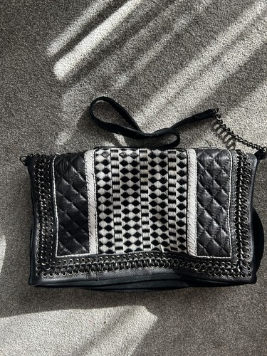 Zara leather and - zara, raffia