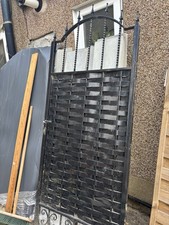 Solid  Heavy Duty, Sturdy shiny black Spike Side Gate Door Available