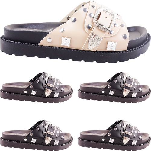 Womens flat slides - flat, flatform