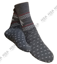 Mens Thick Winter Thermal Slipper Gripper Sock UK 9-11 Warm Non Slip Bed Fluffy