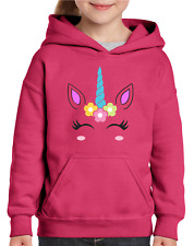 UNICORN FACE KIDS HOODY HOODIE