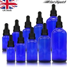 Blue glass bottles with - blue,