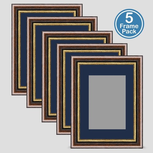 Photo frame brown gold - frame,