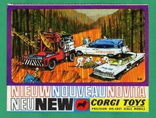 CORGI TOYS 1967 FULL COLOUR FOLD OUT LEAFLET / CATALOGUE / PRICE LIST
