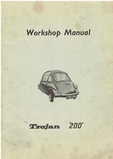 TROJAN 200 (HEINKEL SHAPE) BUBBLECAR (1960-65) ORIGINAL FACTORY WORKSHOP MANUAL
