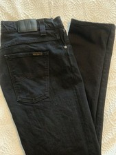 NUDIE JEANS. JET BLACK..36x34