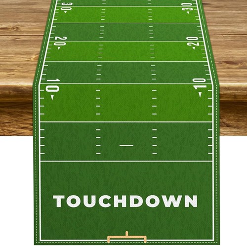 Football field table runner - football,