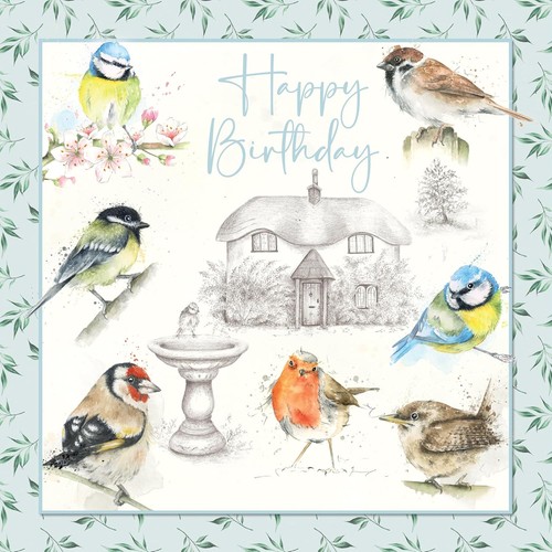 Birthday card open - card, natures
