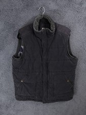 Fat Face Jacket Mens Large Blue Bodywarer Gilet Sherpa Lined Vest Outdoor Puffer