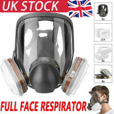 6800 15-in-1 Spray Paint Mask Set Full Face Chemical Gas Vapor Respirator Filter