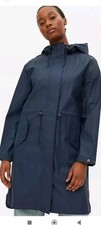 TU Navy Rubberised Hooded Raincoat size L