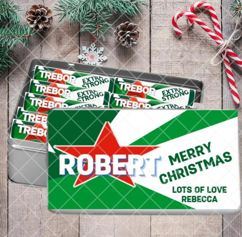 Personalised tin filled - tin,