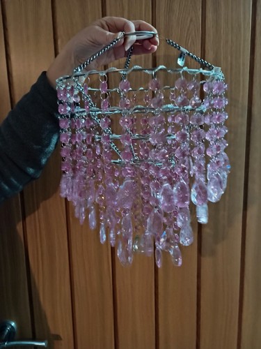 Pink chandelier light shade - pink,