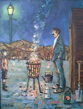 Framed Original Oil On Board