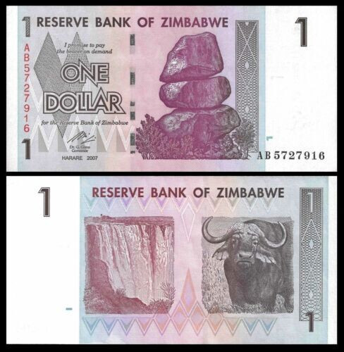 Zimbabwe dollars 2007 - zimbabwe, 1