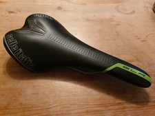 Selle Italia SLR Titanium Rail Saddle Black/Silver/Green (S1 Race Fit) *125 gm*