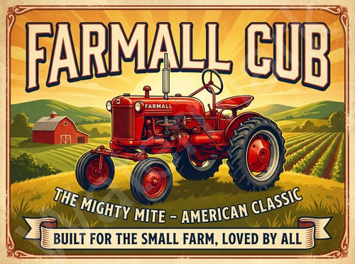 Farmall cub tractor metal - ,