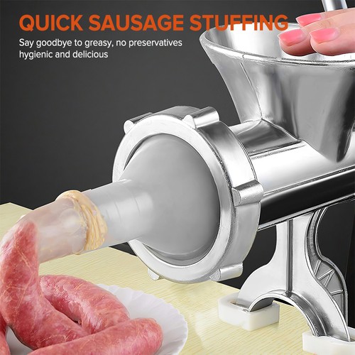 Manual meat mincer - meat, iron