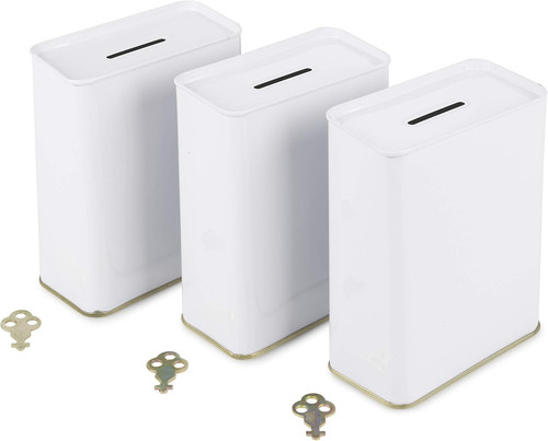 Pack white tin donation - of,