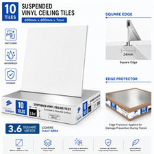 Suspended ceiling tiles - suspended,