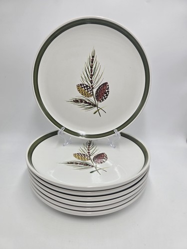 Langley conifer dinner plates - conifer,