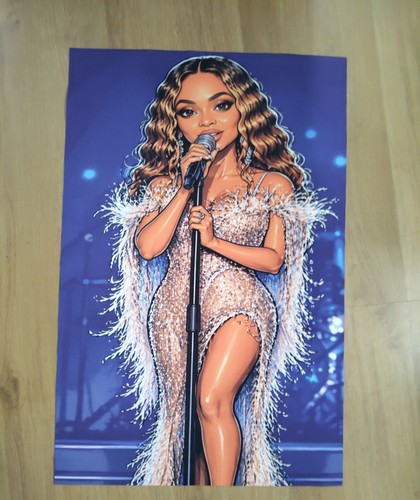 Beyonce cartoon style poster - style,