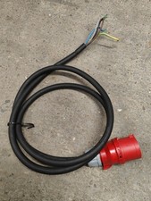 PCE 5 Pole, 3 Phase, 32a Plug Prewired With 2.5m 6mm 5 Core Flex
