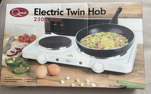 Quest electric twin hob 2500 - quest,