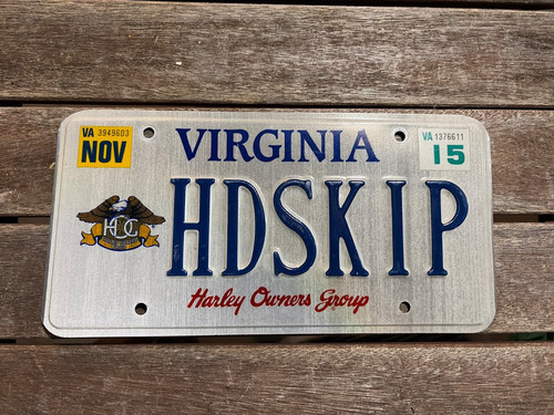 2015 virginia vanity - 2015, license
