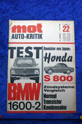 Mot bmw 1600 - 22/66, s