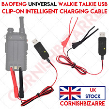 UNIVERSAL USB CHARGER CABLE FOR BAOFENG TYT YAESU KENWOOD RADIO BATTERY - UK STK