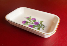 Royal Vale Candy Dish / Bone China Trinket Bowl / Thistle Dish/1980’s Dinnerware