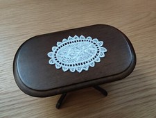Real material Lace crochet style Table Centre Mat dolls house Doilies Place LGW