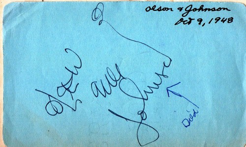 Ole olsen chic johnson hand - ole, &
