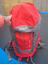 Gelert Shadow 60+ Litre Red/Grey Rucksack Unisex Trekking Camping