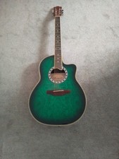 Wesley Electro Acoustic Guitar Sunburst Green  