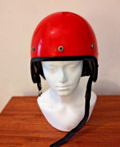 Vintage motorcycle helmet