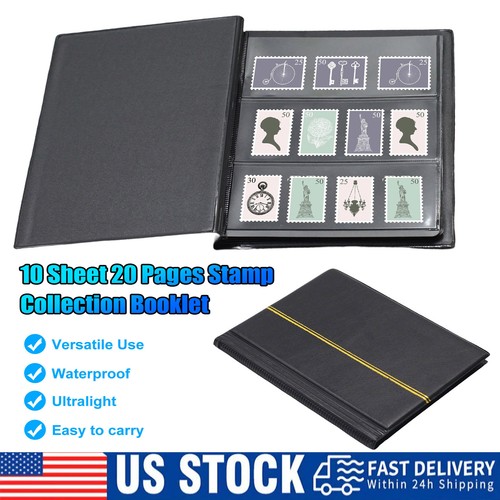 Page stamp album with 20 - stamp,