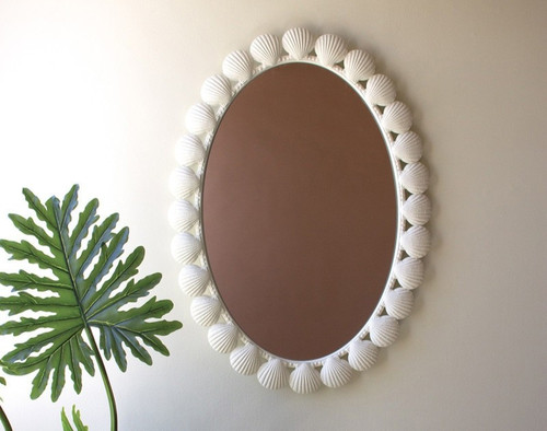 White sea shell wall - wall, mirror