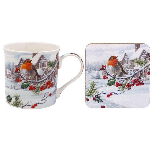 Christmas robins fine - robins, china