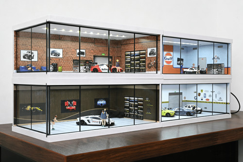 Diorama diecast garage - 1/64,