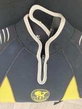 Poseidon Women’s ML Semi-Dry Wetsuit 5mm SCUBA Watersports Black & Yellow