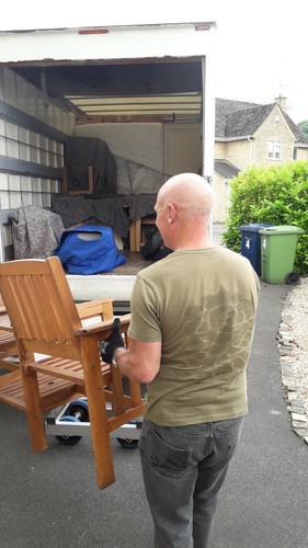 Man van removals house - &,