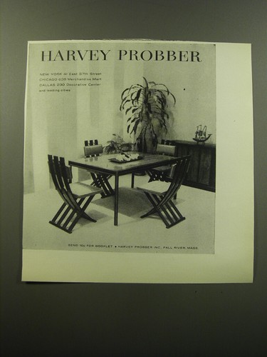 1959 harvey probber table - table, and