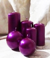 PURPLE (LIGHT) METALLIC CANDLE