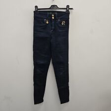 Holland Cooper Jodhpur Cotton Jeans Pants Trousers Navy Denim Size Uk 6 W 24"