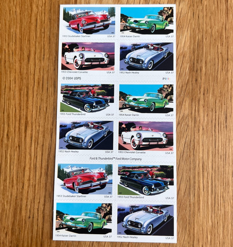 Stamps ford thunderbird - ford,